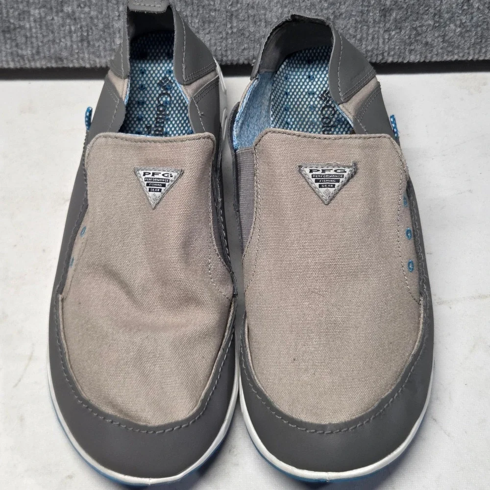 Columbia PFG Bahama Vent Loco II Mens 11.5 Grey Tan Boat Shoes BM2663-029